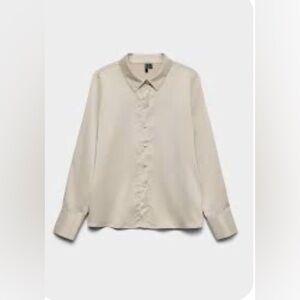 Silky button down shirt